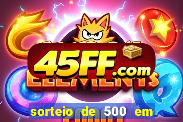 sorteio de 500 em cash toda segunda feira novibet
